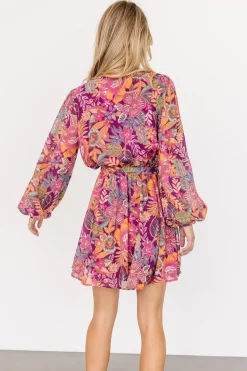 Outlet Baltic Born Newark Mini Dress | Purple Multi PurpleMulti