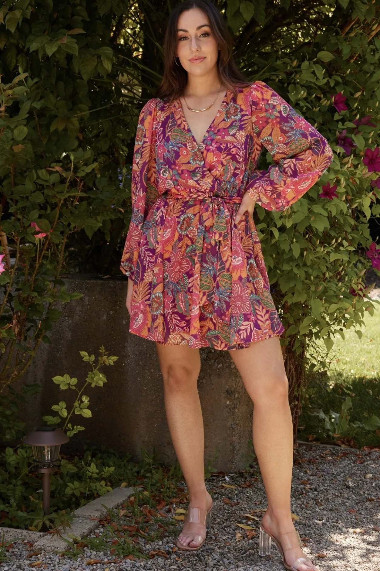 Outlet Baltic Born Newark Mini Dress | Purple Multi PurpleMulti
