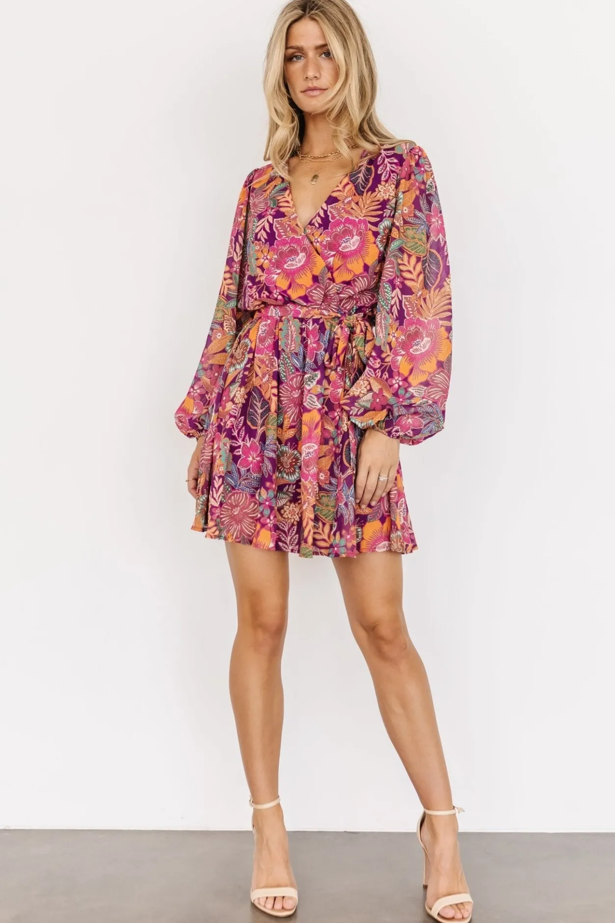 Outlet Baltic Born Newark Mini Dress | Purple Multi PurpleMulti
