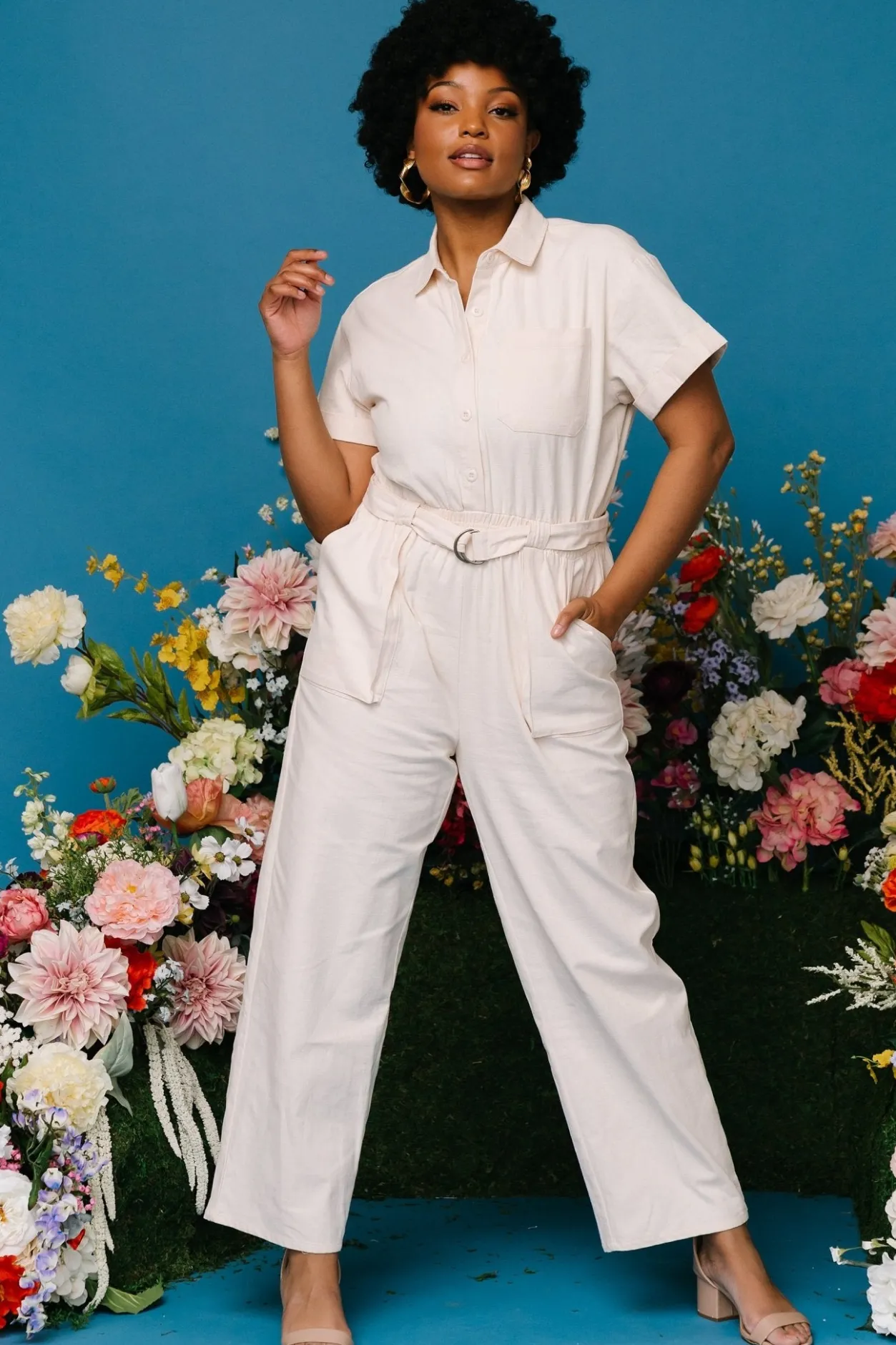 Hot Baltic Born Newport Jumpsuit | Cream