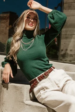 Sale Baltic Born Nielsen Turtleneck Sweater | Emerald