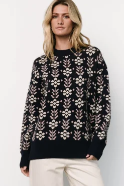Fashion Baltic Born Norris Sweater | Navy Multi Floral NavyMultiFloral
