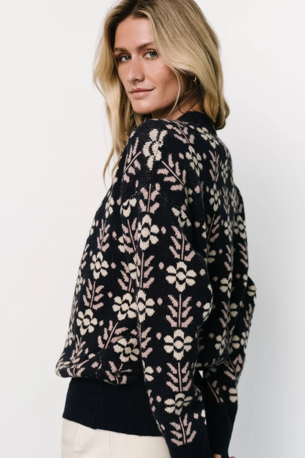 Fashion Baltic Born Norris Sweater | Navy Multi Floral NavyMultiFloral
