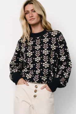 Fashion Baltic Born Norris Sweater | Navy Multi Floral NavyMultiFloral