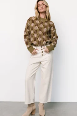 Fashion Baltic Born Norris Sweater | Olive Multi Floral OliveMultiFloral