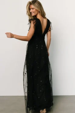 Online Baltic Born Nova Shimmer Maxi Dress | Black