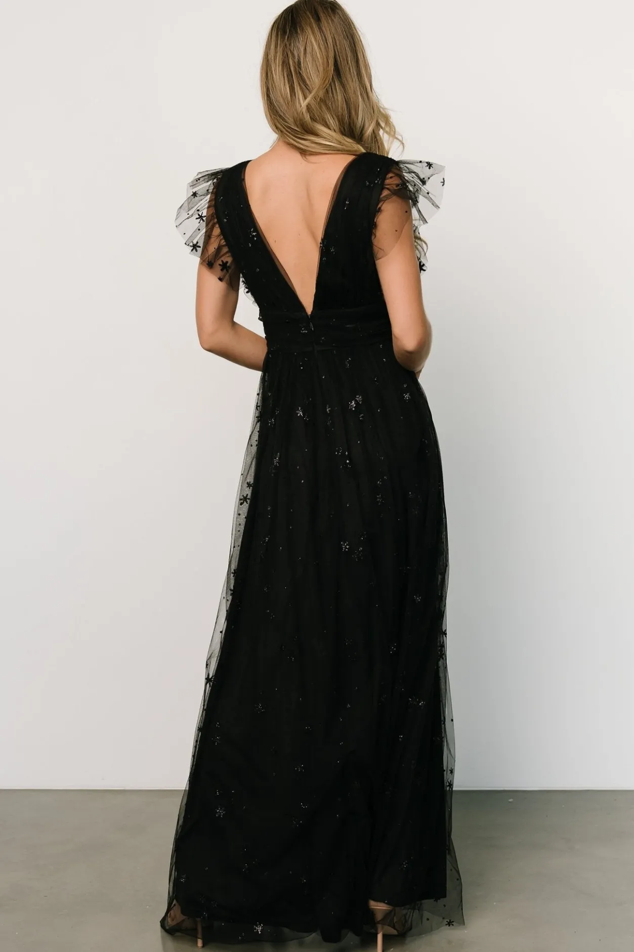 Online Baltic Born Nova Shimmer Maxi Dress | Black