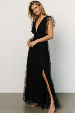 Online Baltic Born Nova Shimmer Maxi Dress | Black