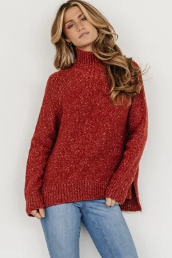 Fashion Baltic Born Oaklynn Turtleneck Sweater | Heather Rust HeatherRust