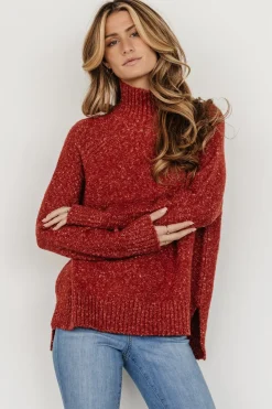 Fashion Baltic Born Oaklynn Turtleneck Sweater | Heather Rust HeatherRust