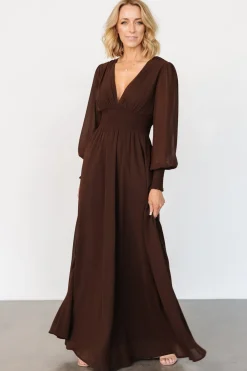 Hot Baltic Born Olivia Maxi Dress | Dark Brown DarkBrown