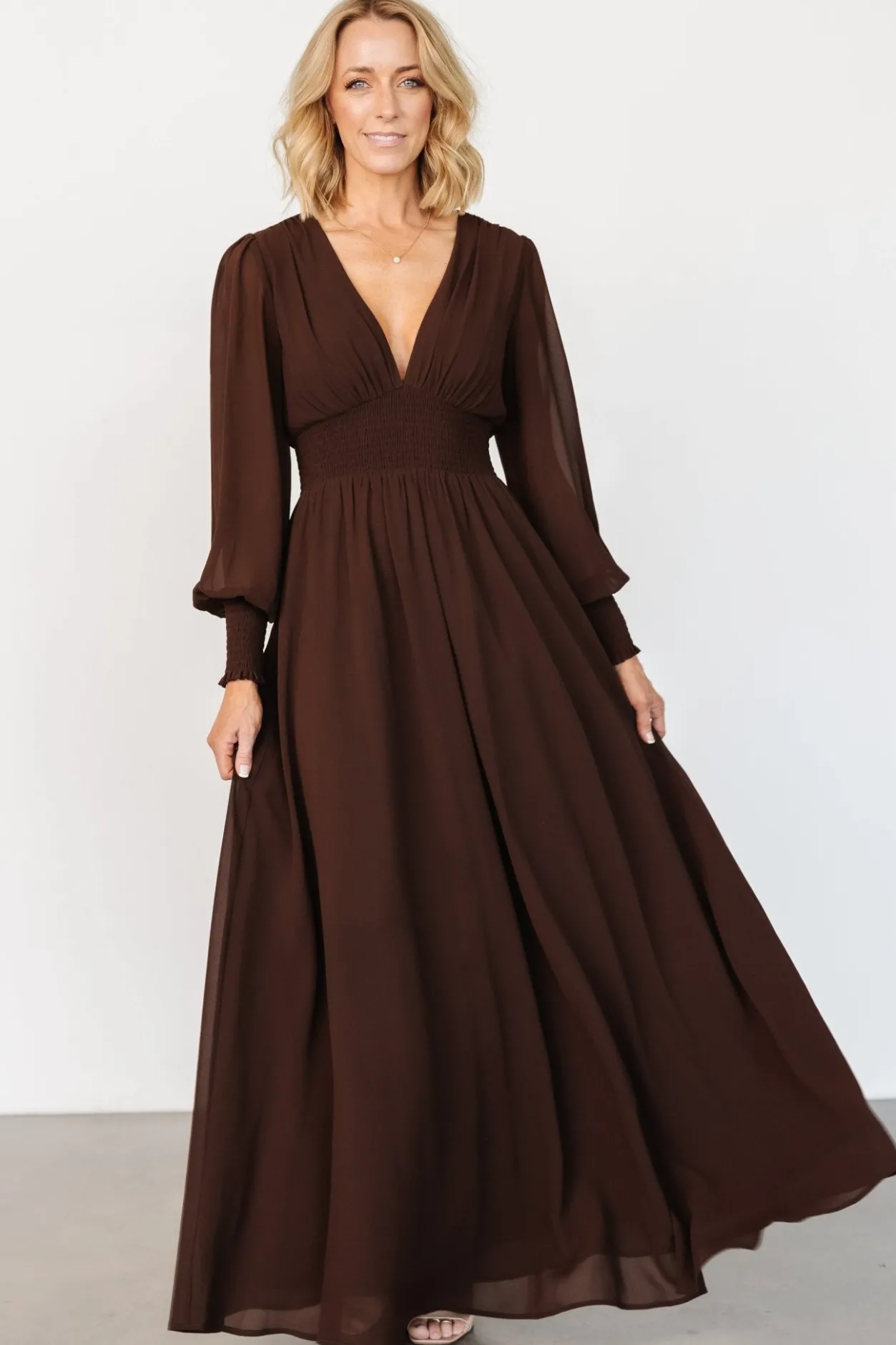Hot Baltic Born Olivia Maxi Dress | Dark Brown DarkBrown