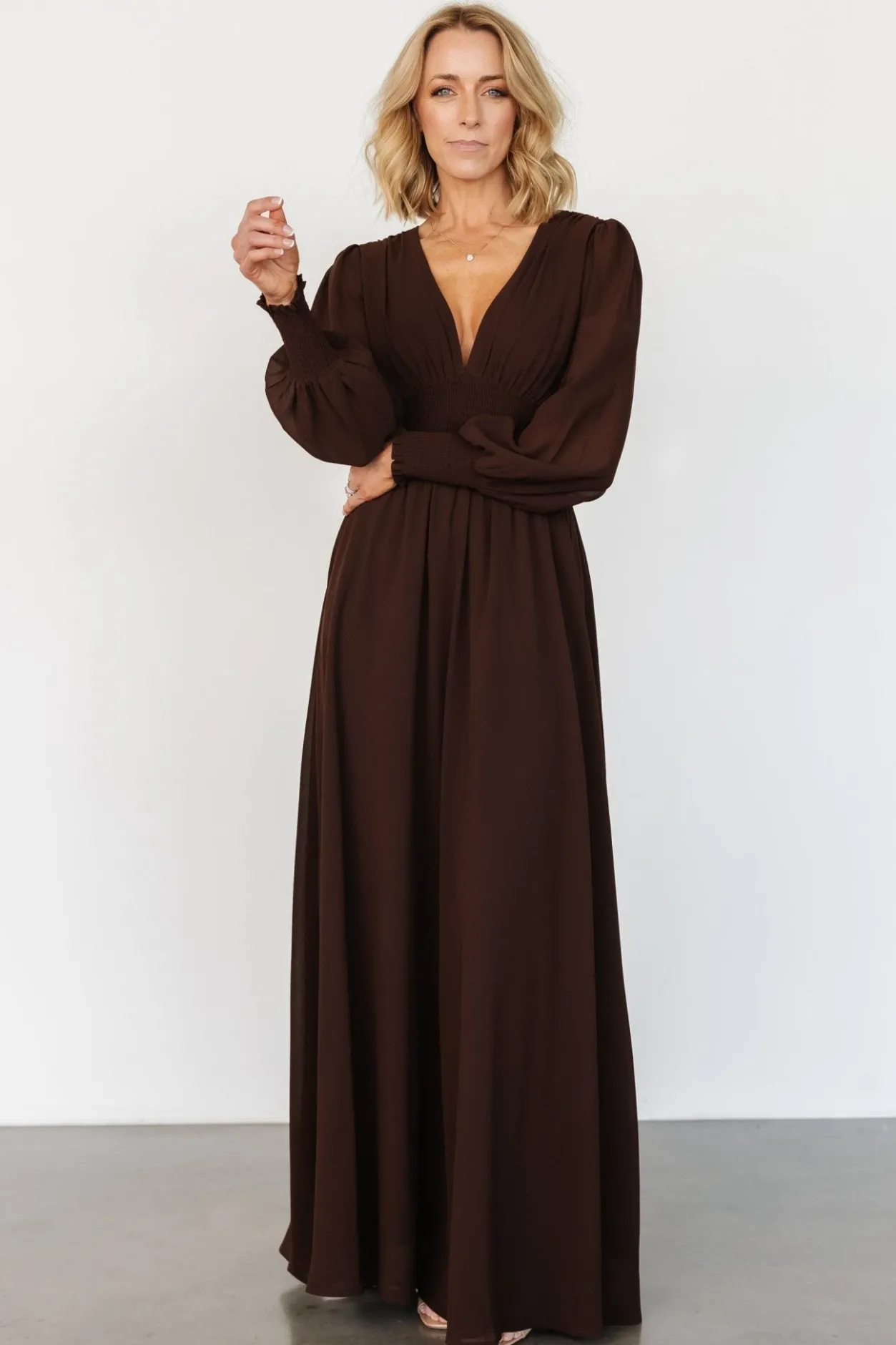 Hot Baltic Born Olivia Maxi Dress | Dark Brown DarkBrown