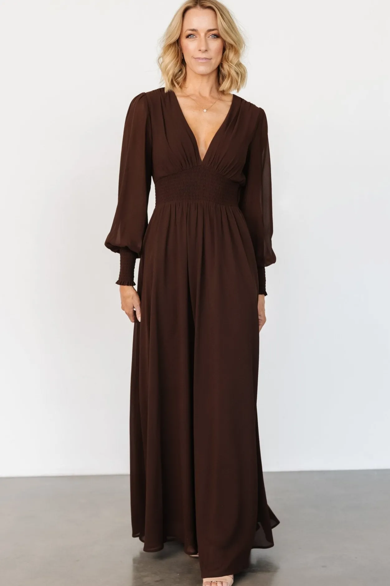 Hot Baltic Born Olivia Maxi Dress | Dark Brown DarkBrown