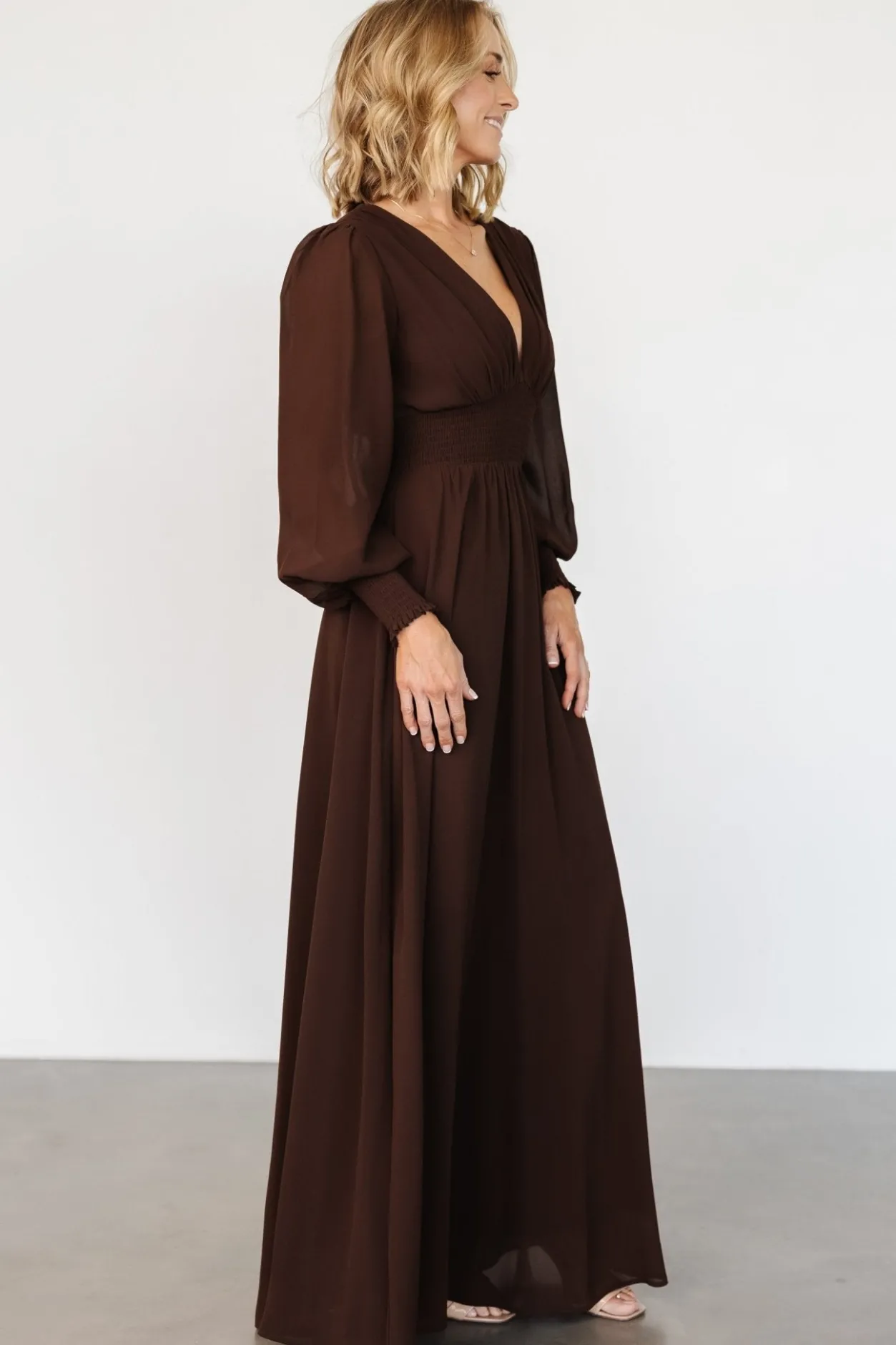 Hot Baltic Born Olivia Maxi Dress | Dark Brown DarkBrown