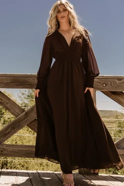 Hot Baltic Born Olivia Maxi Dress | Dark Brown DarkBrown