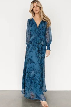 Best Baltic Born Olivia Maxi Dress | Deep Blue Floral DeepBlueFloral