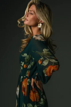 Hot Baltic Born Olivia Maxi Dress | Deep Topaz Floral DeepTopazFloral