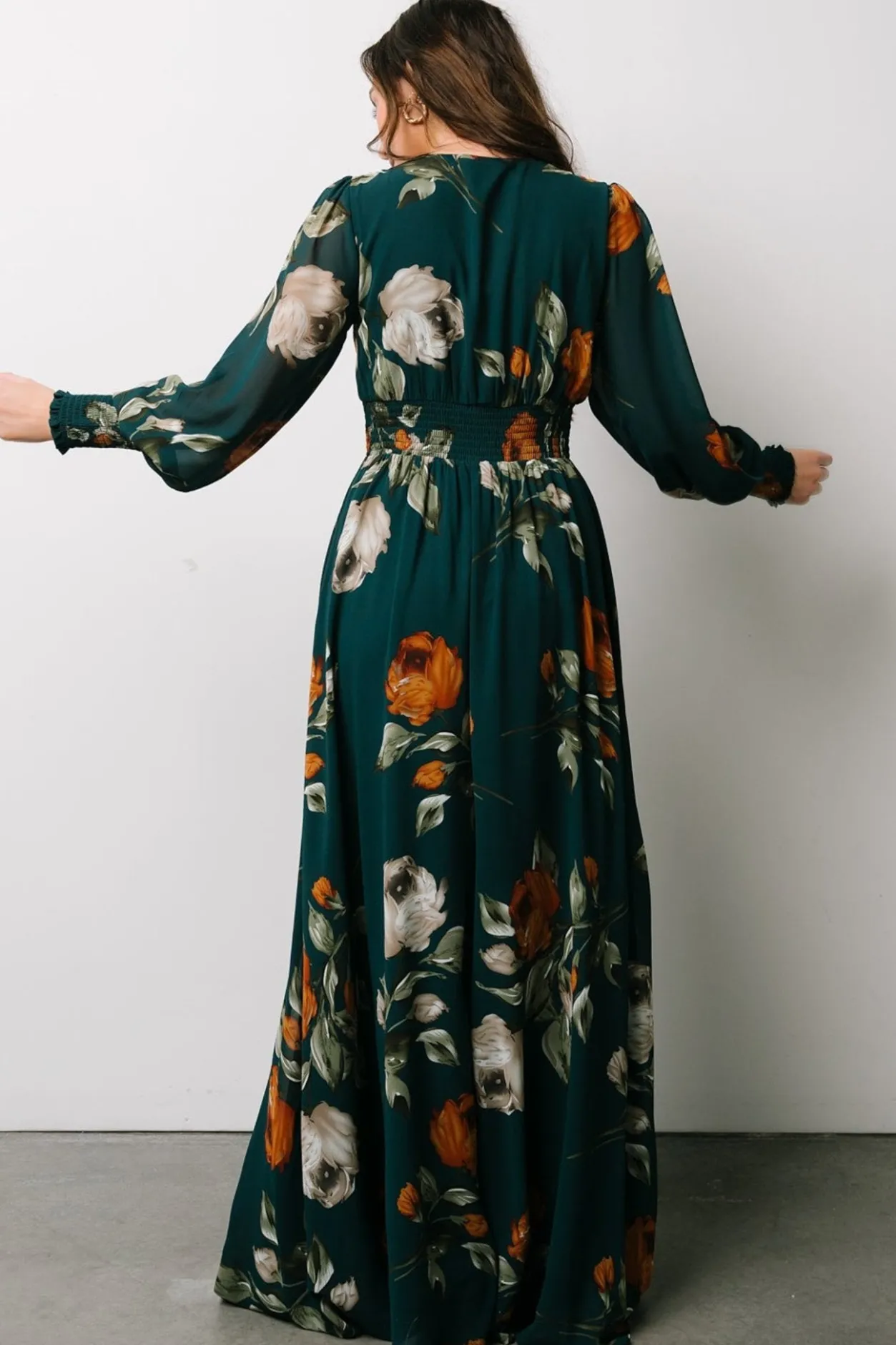 Hot Baltic Born Olivia Maxi Dress | Deep Topaz Floral DeepTopazFloral