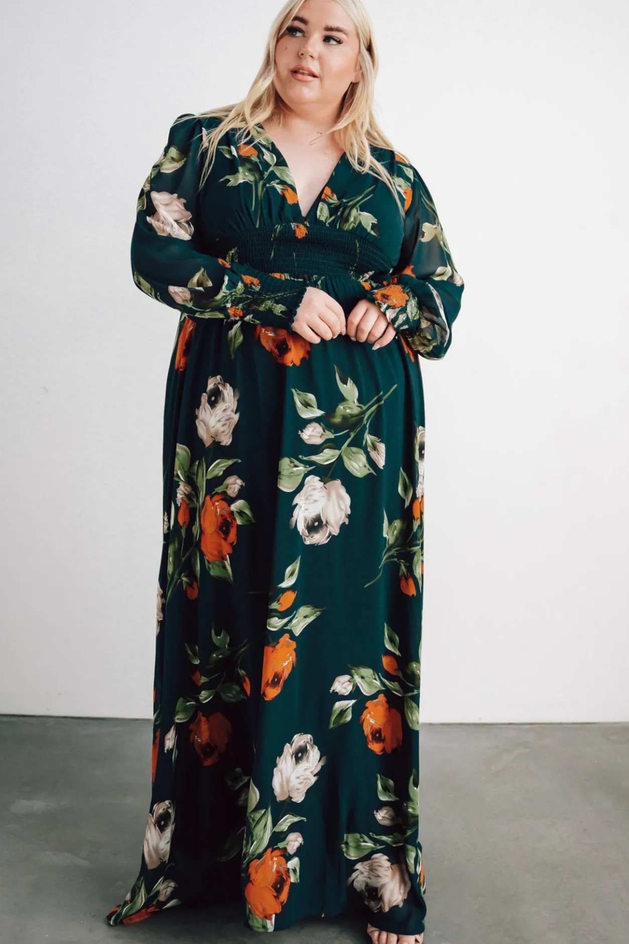 Hot Baltic Born Olivia Maxi Dress | Deep Topaz Floral DeepTopazFloral