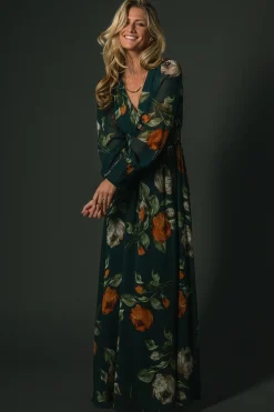 Hot Baltic Born Olivia Maxi Dress | Deep Topaz Floral DeepTopazFloral