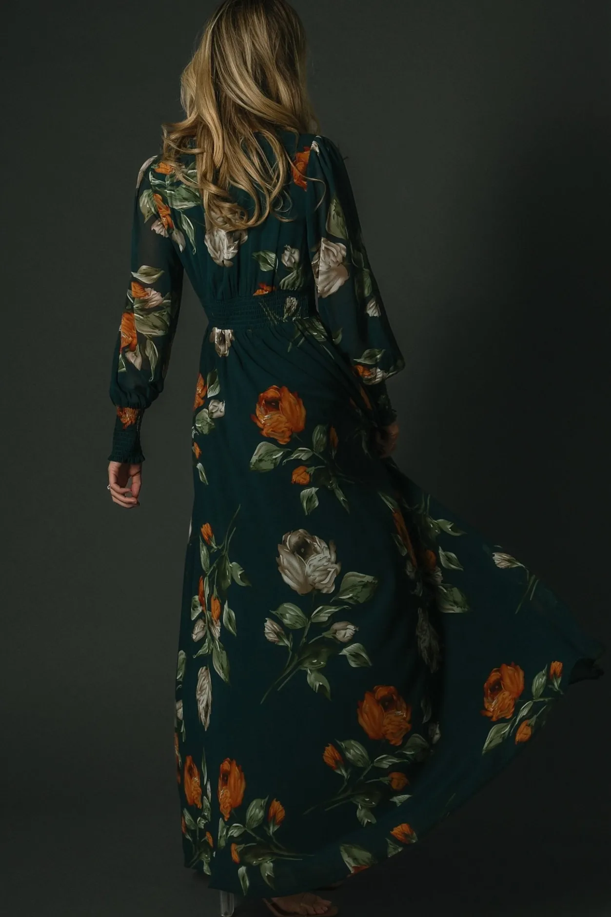 Hot Baltic Born Olivia Maxi Dress | Deep Topaz Floral DeepTopazFloral