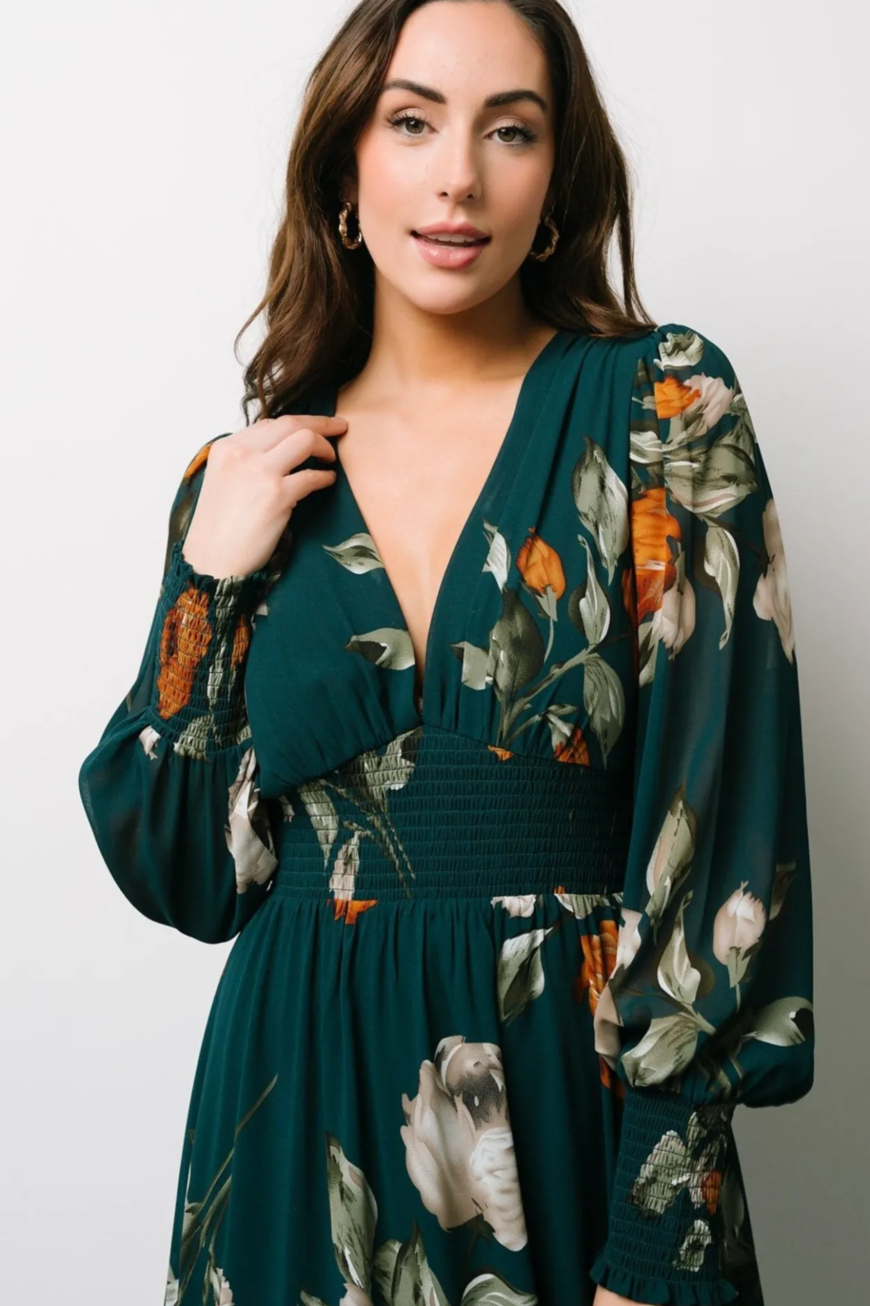 Hot Baltic Born Olivia Maxi Dress | Deep Topaz Floral DeepTopazFloral