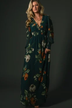 Hot Baltic Born Olivia Maxi Dress | Deep Topaz Floral DeepTopazFloral
