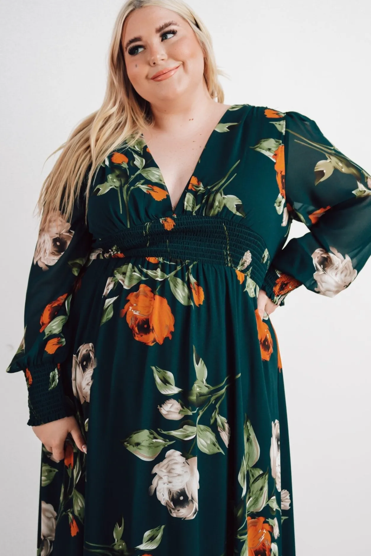 Hot Baltic Born Olivia Maxi Dress | Deep Topaz Floral DeepTopazFloral