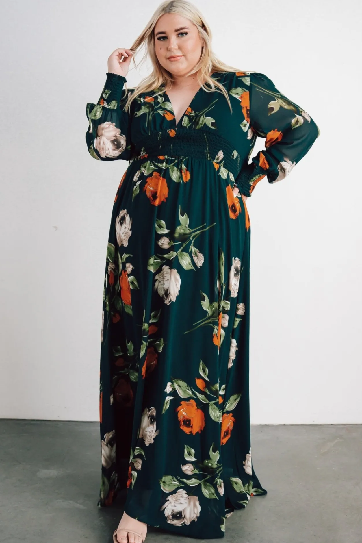 Hot Baltic Born Olivia Maxi Dress | Deep Topaz Floral DeepTopazFloral
