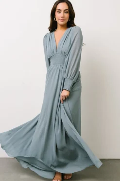 Hot Baltic Born Olivia Maxi Dress | Dusty Blue DustyBlue