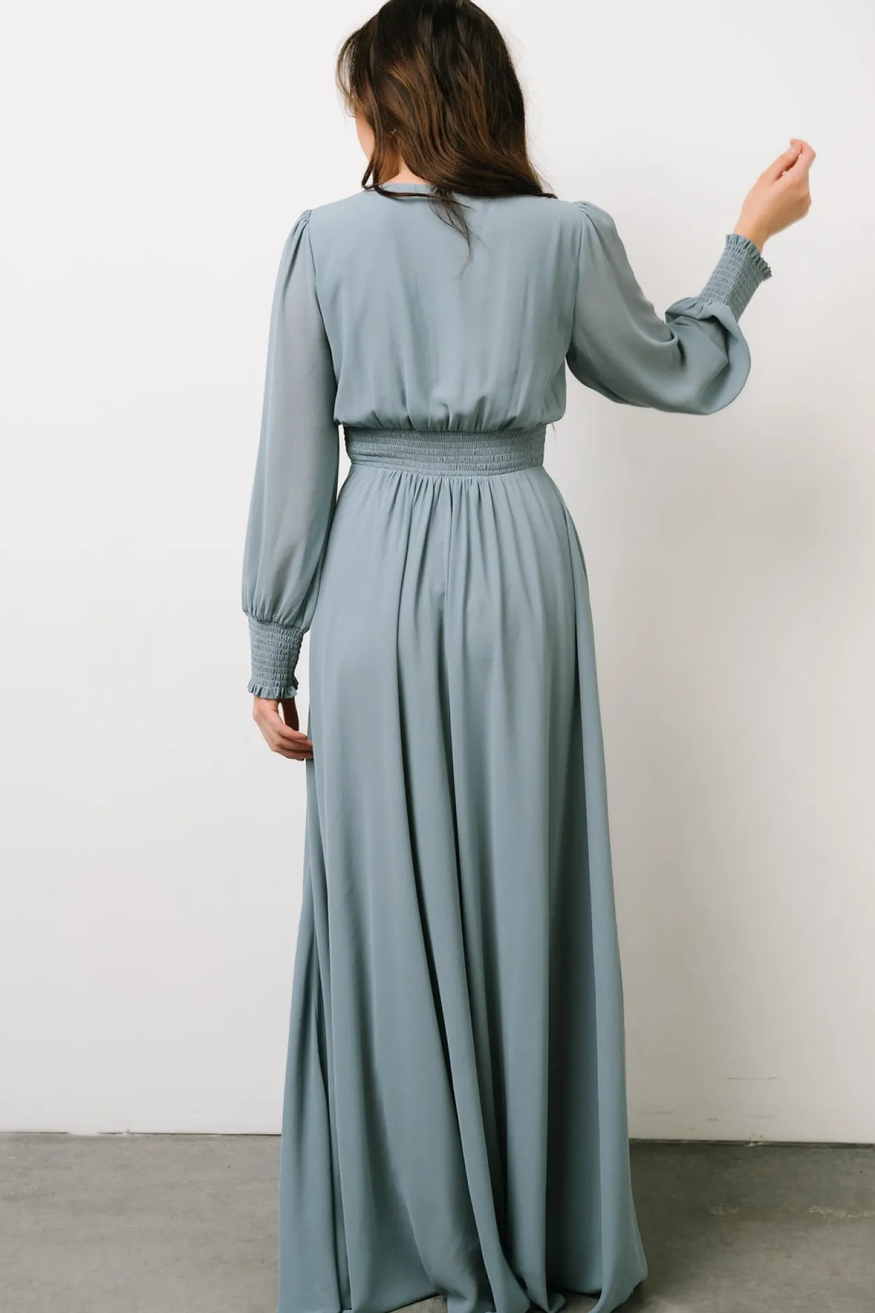 Hot Baltic Born Olivia Maxi Dress | Dusty Blue DustyBlue