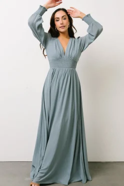 Hot Baltic Born Olivia Maxi Dress | Dusty Blue DustyBlue
