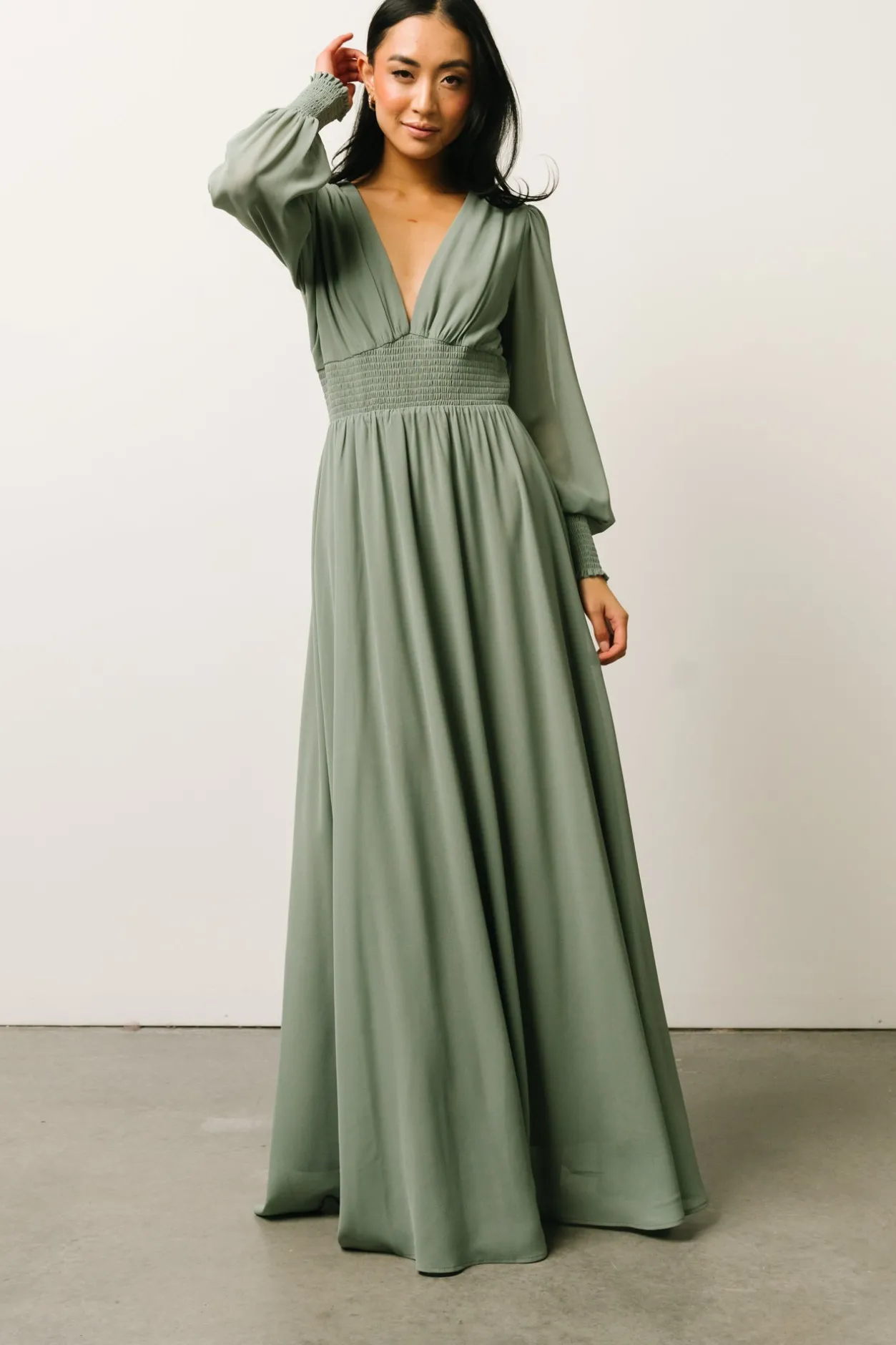 Sale Baltic Born Olivia Maxi Dress | Eucalyptus