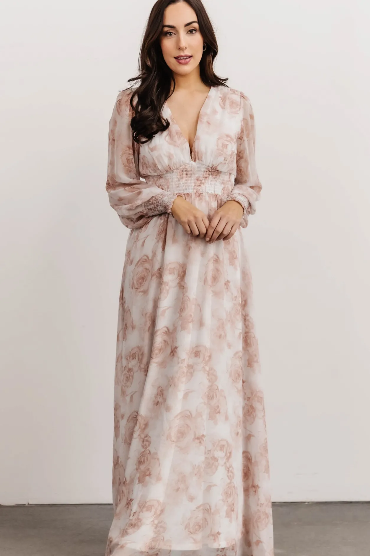 Hot Baltic Born Olivia Maxi Dress | Pink Floral PinkFloral