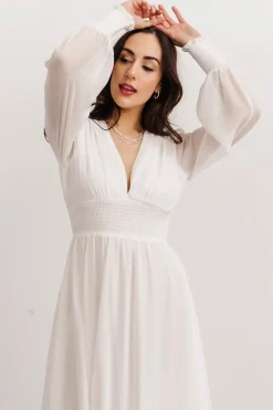 Clearance Baltic Born Olivia Maxi Dress | White