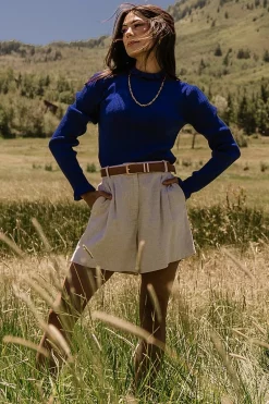 Outlet Baltic Born Olympia Sweater Top | Cobalt