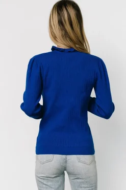 Outlet Baltic Born Olympia Sweater Top | Cobalt