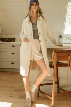 Online Baltic Born Ontario Long Button Cardigan | Oatmeal