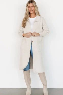 Online Baltic Born Ontario Long Button Cardigan | Oatmeal