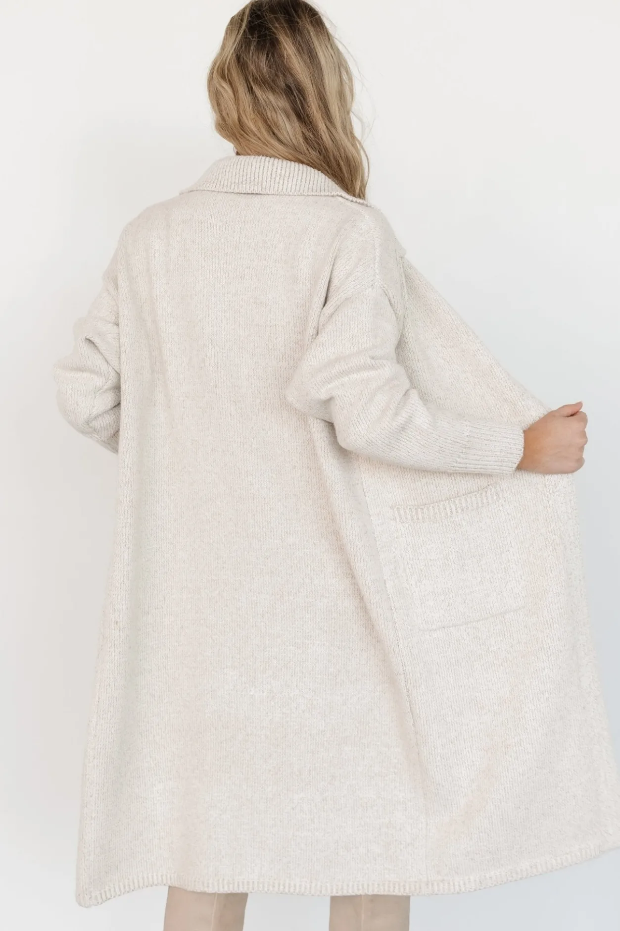 Online Baltic Born Ontario Long Button Cardigan | Oatmeal