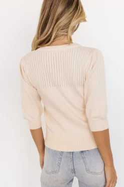 Sale Baltic Born Opal Knit Sweater | Cream