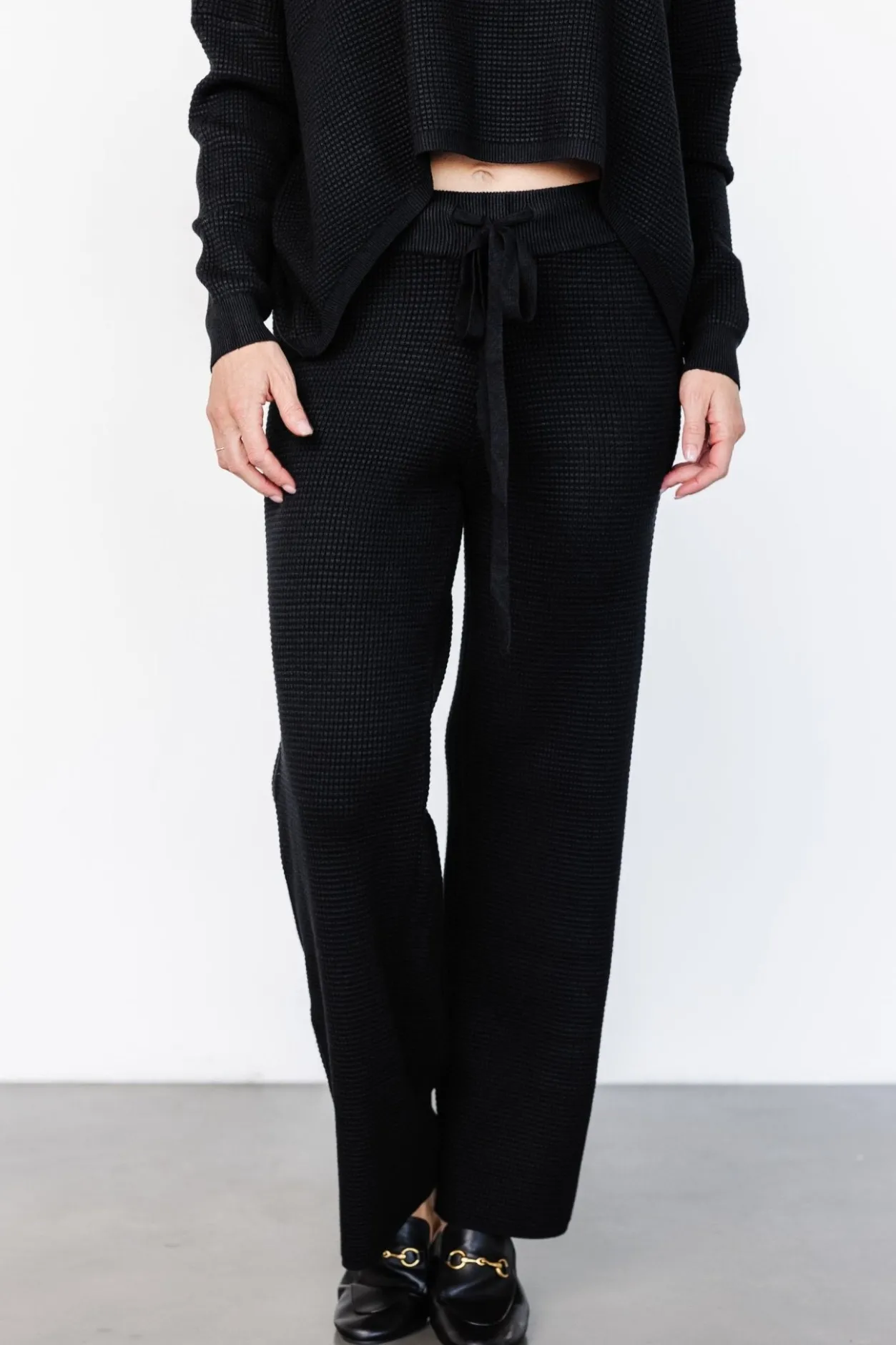 Online Baltic Born Owen Waffle Pants | Black