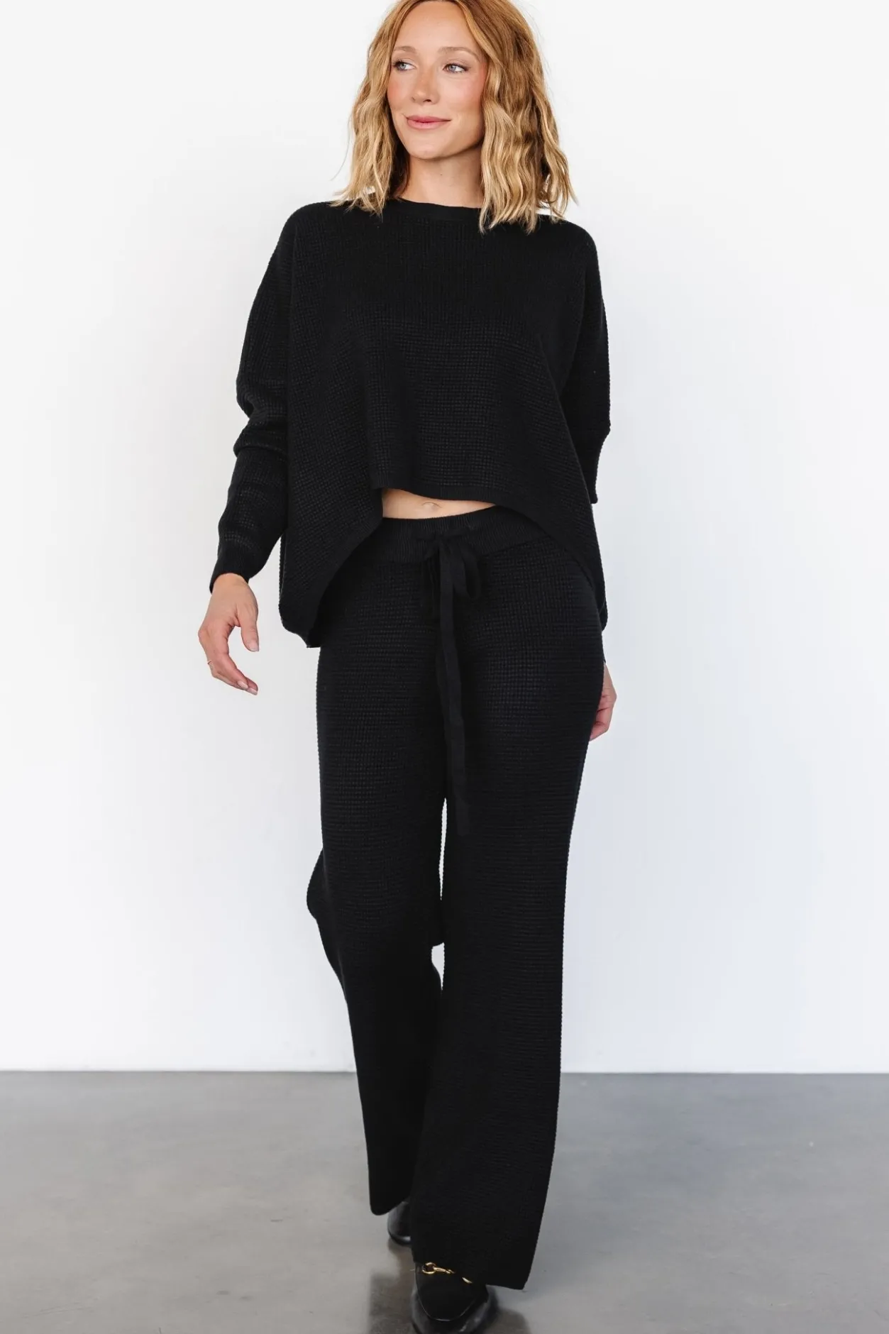 Online Baltic Born Owen Waffle Pants | Black