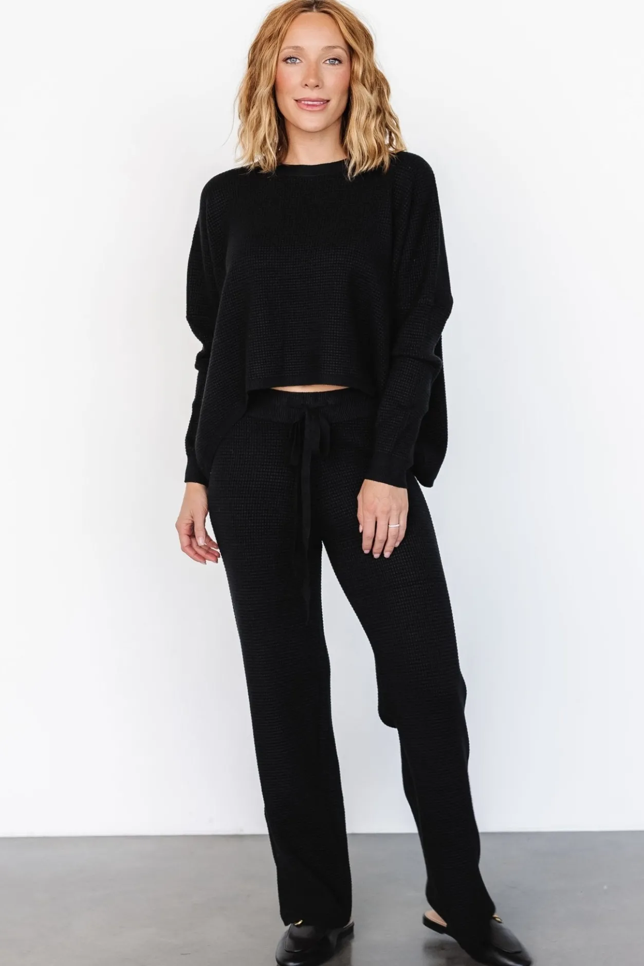 Online Baltic Born Owen Waffle Pants | Black