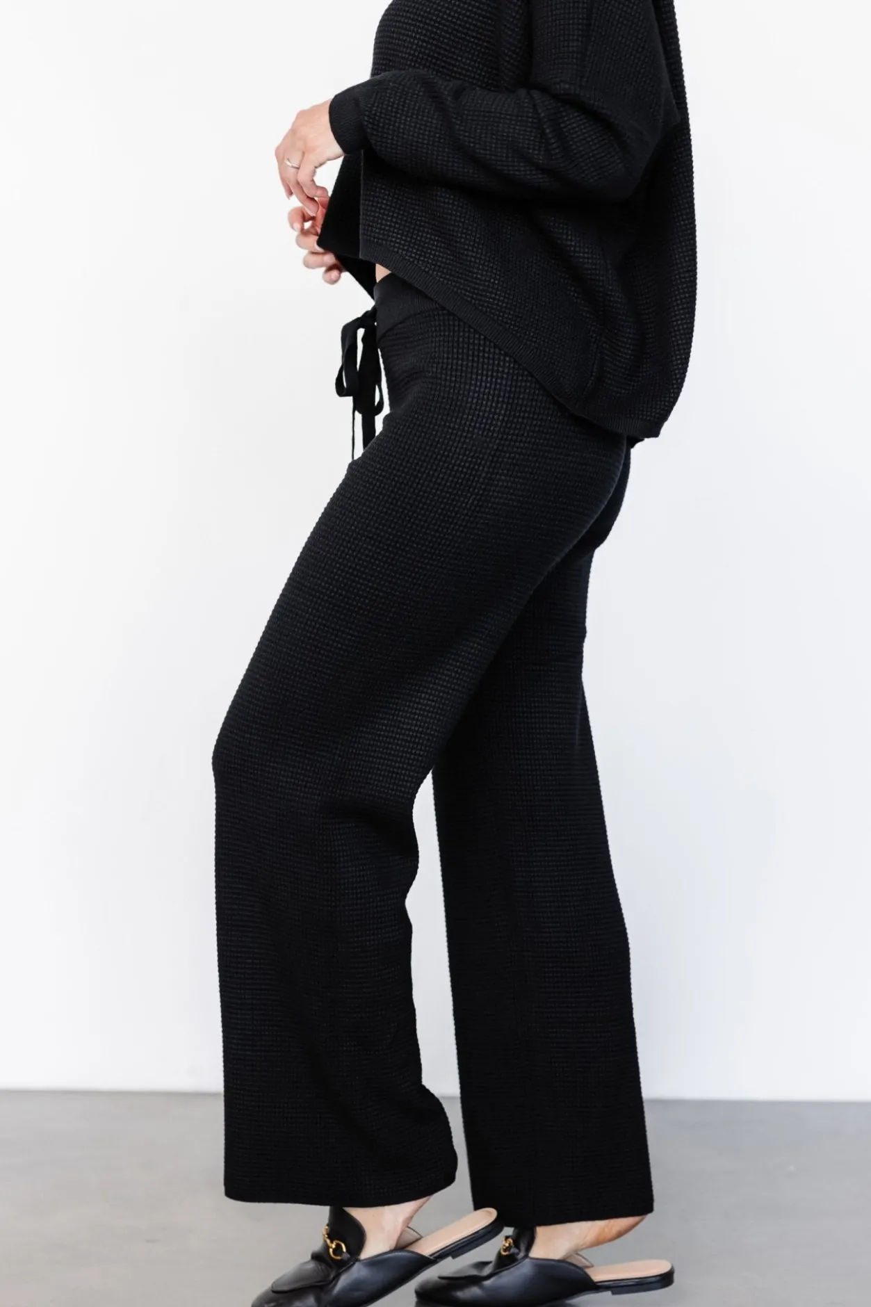 Online Baltic Born Owen Waffle Pants | Black