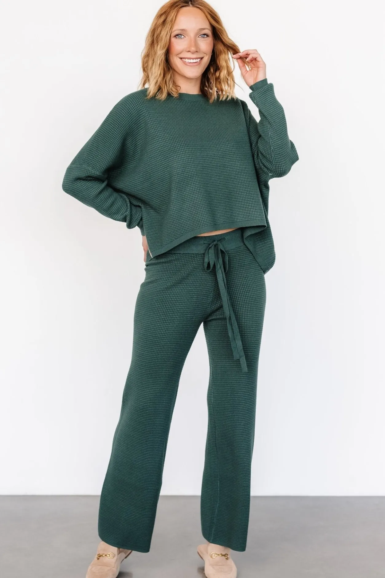 Discount Baltic Born Owen Waffle Pants | Green