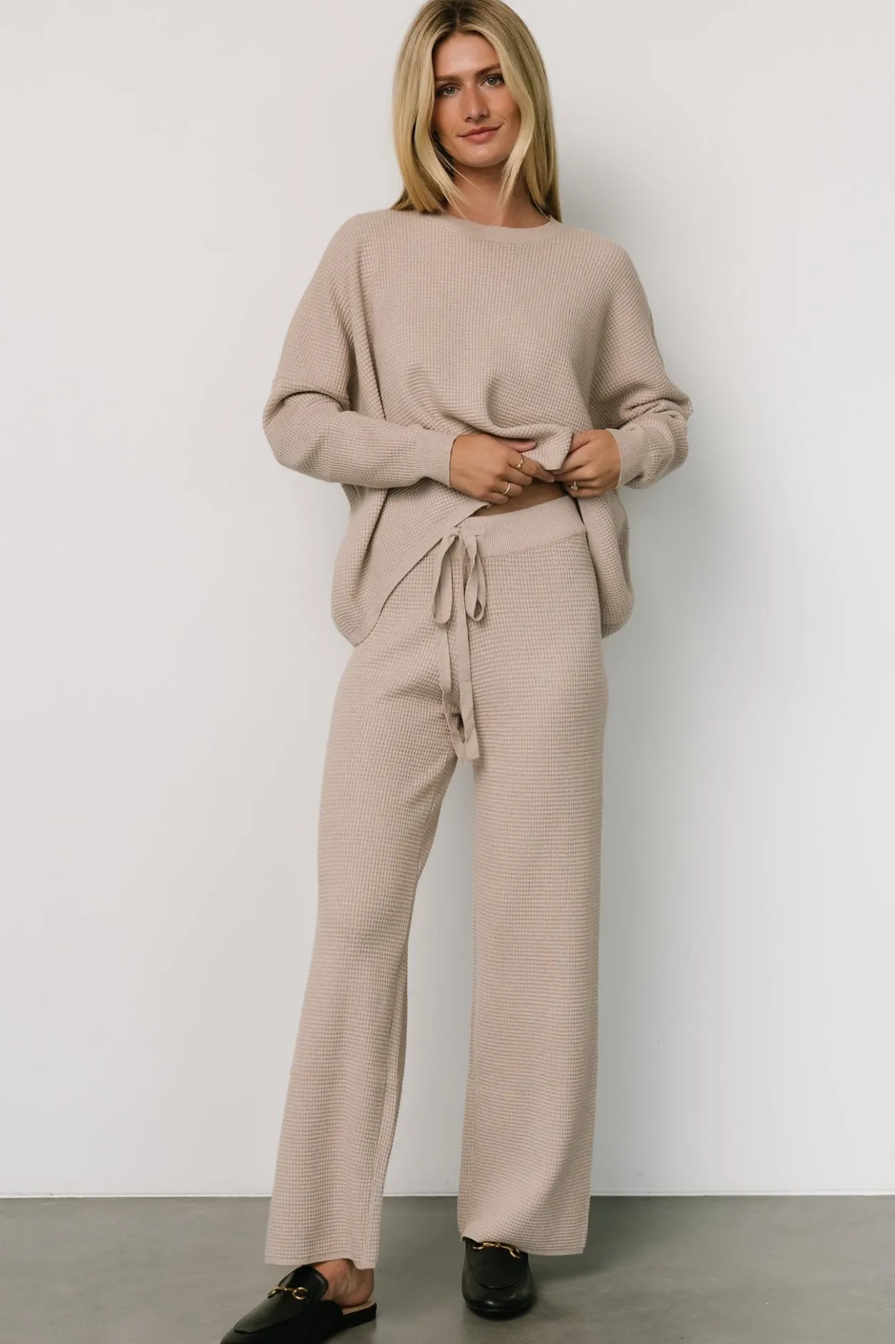 Fashion Baltic Born Owen Waffle Pants | Oatmeal