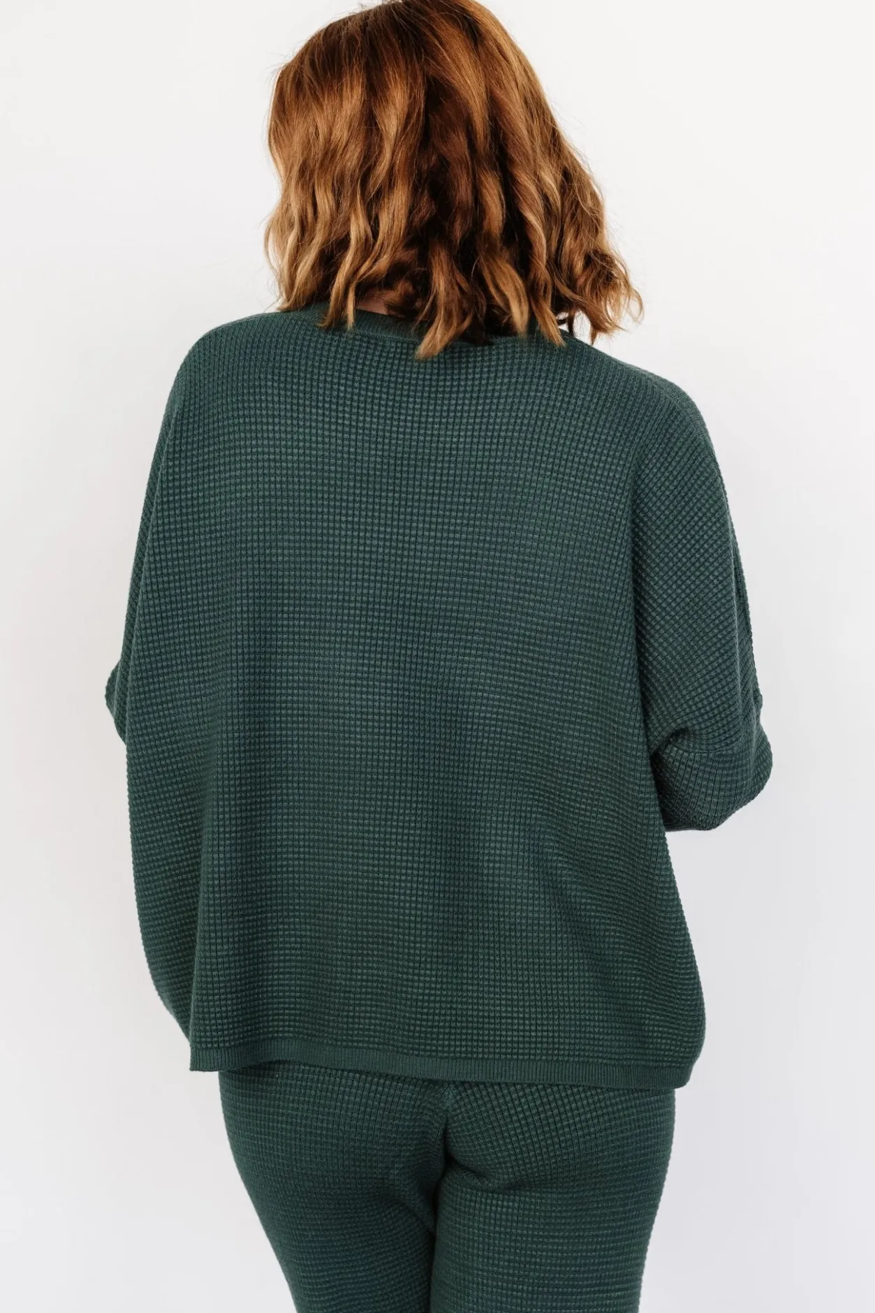 Fashion Baltic Born Owen Waffle Sweater Top | Green