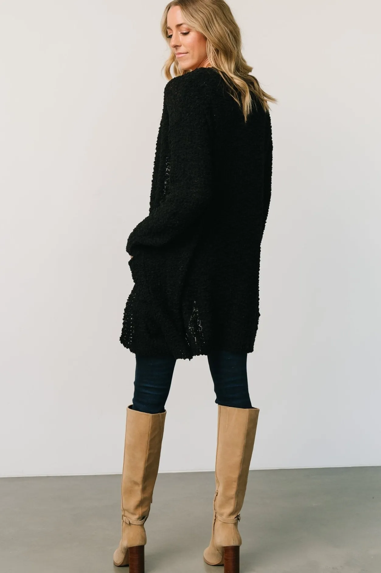 Outlet Baltic Born Oxford Pocket Cardigan | Black